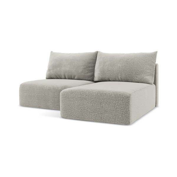 Colțar gri deschis extensibil/cu spațiu de depozitare (cu colț pe partea dreaptă) Kalena – Makamii-image-1