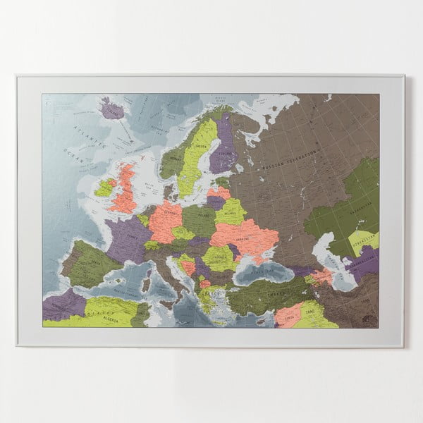 Hartă Europa în husă transparentă The Future Mapping Company Europe, 100 x 70 cm