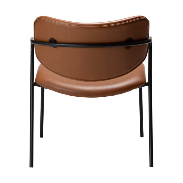 Fotoliu maro coniac din imitație de piele Zed – DAN-FORM Denmark-image-4