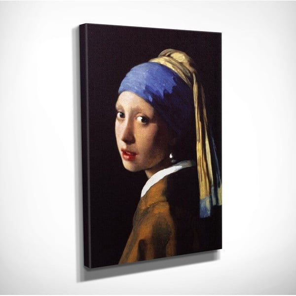 Reproducere tablou pe pânză Johannes Vermeer The Girl with Pearl, 30 x 40 cm-image-3
