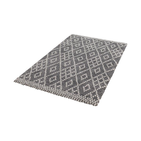 Covor Mint Rugs Ornament, 120 x 170 cm, gri închis-image-1