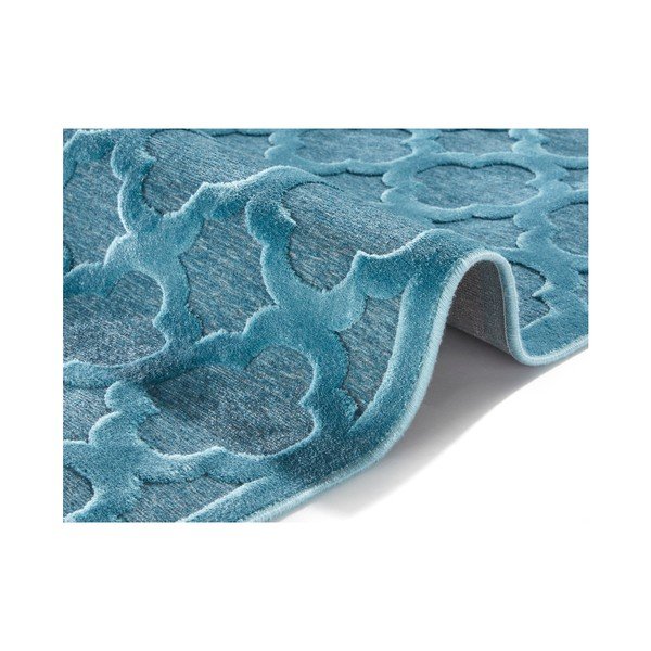 Covor din viscoză Mint Rugs Shine Bryon, 80 x 125 cm, albastru-image-2