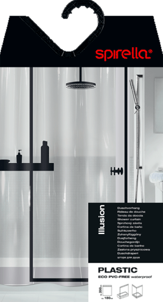 Perdea de duș 180x200 cm Illusion – Spirella-image-1