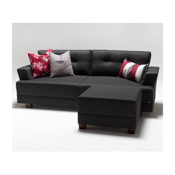 Canapea Balcab Home Ingrid, partea stângă, gri-image-2