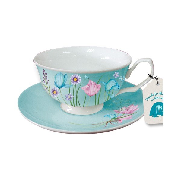Set 2 cești albastre pentru cappucino Ruby-image-1