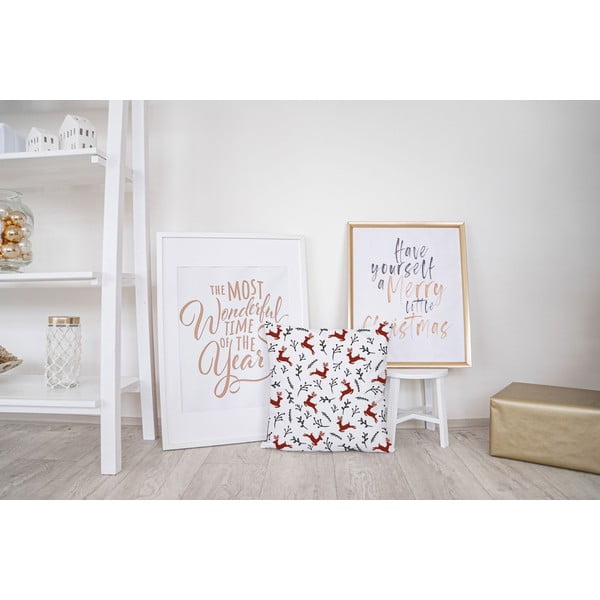 Pernă cu husă din bumbac Butter Kings Deer, 45 x 45 cm-image-1