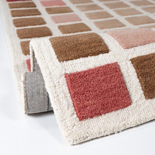 Covor roz țesut manual din lână 200x290 cm Renga Wool – Flair Rugs-image-2