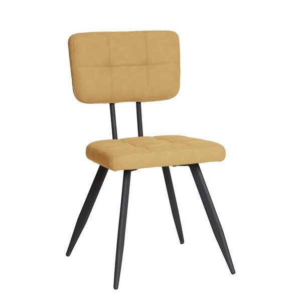 Set 4 scaune Marckeric Sofy, galben-image-4