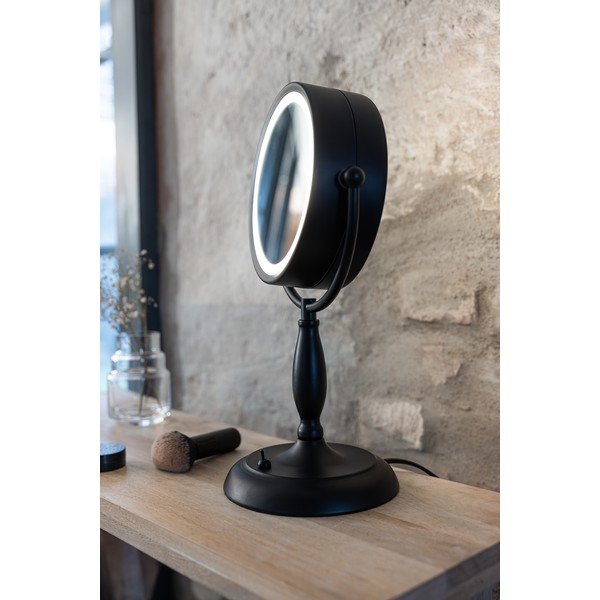 Veioză negru-mat cu abajur din sticlă (înălțime 36 cm) Face – Markslöjd-image-2