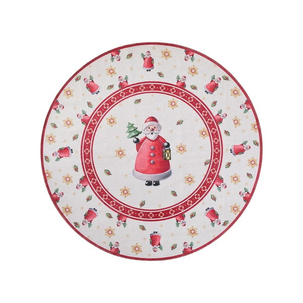 Covor roșu rotund ø 160 cm  cu model de Crăciun Toy's Delight Santa Claus – Villeroy&Boch