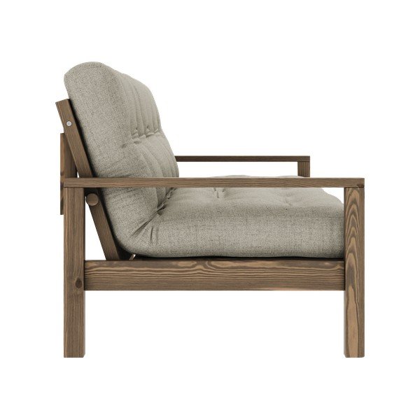 Canapea bej extensibilă cu tapițerie din in 205 cm Knob – Karup Design-image-4