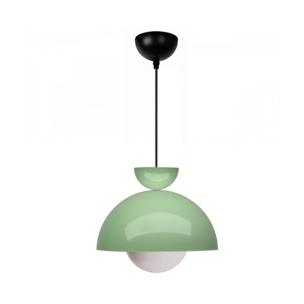 Lustră verde cu abajur din metal ø 25 cm Arta – Opviq lights