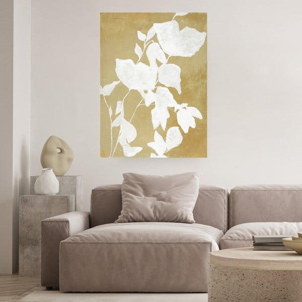 Tablou pictat manual 90x120 cm Yellow - Malerifabrikken-image-1