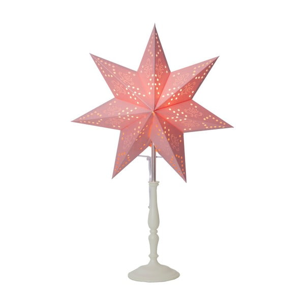 Decorațiune luminoasă Best Season Romantic Mini Star, 55 cm, roz