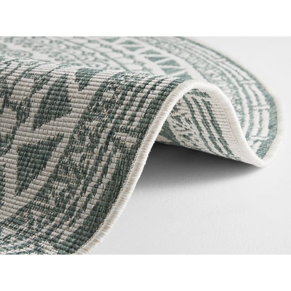 Covor adecvat pentru exterior NORTHRUGS Coron, ø 140 cm, verde-crem-image-1