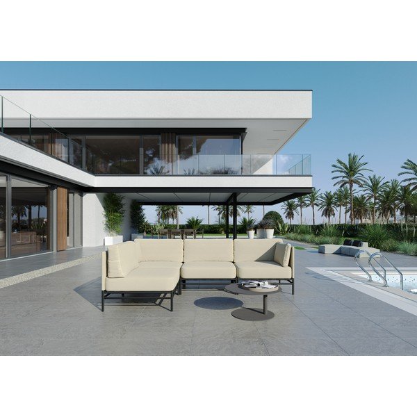 Canapea modulară de grădină bej 234 cm Dandy – Sit Sit-image-1