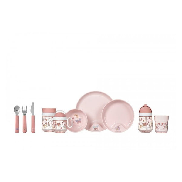 Cană pentru copii roz-deschis din tritan 300 ml Flowers & butterflies – Mepal-image-2