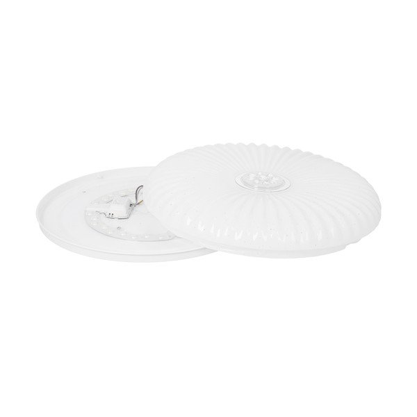 Plafonieră albă LED cu control prin telecomandă/cu intensitate reglabilă 38x38 cm Perola – Candellux Lighting-image-4