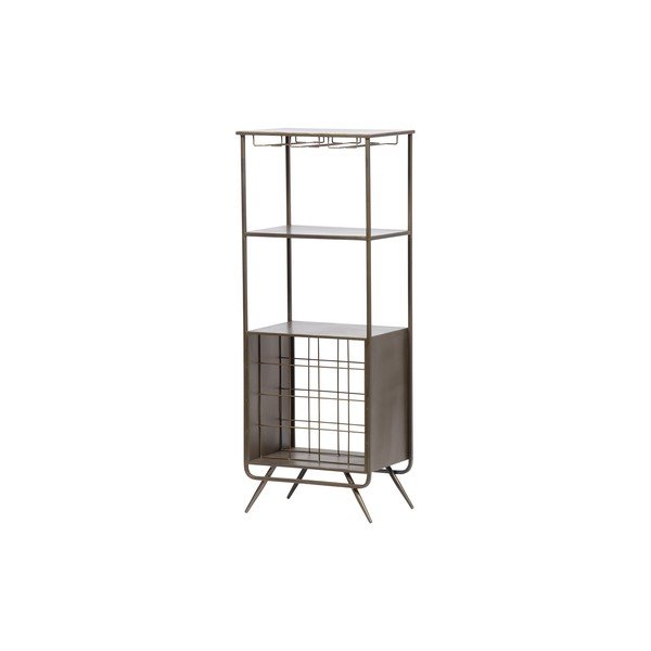 Dulap vinotecă auriu din metal număr sticle 16, 46x118 cm Vadim - WOOOD-image-1