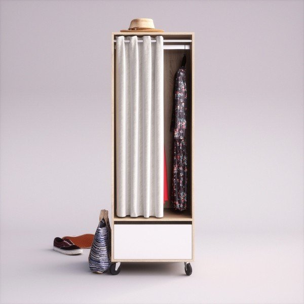 Șifonier mobil cu sertar Crido Consulting Mateo-image-1