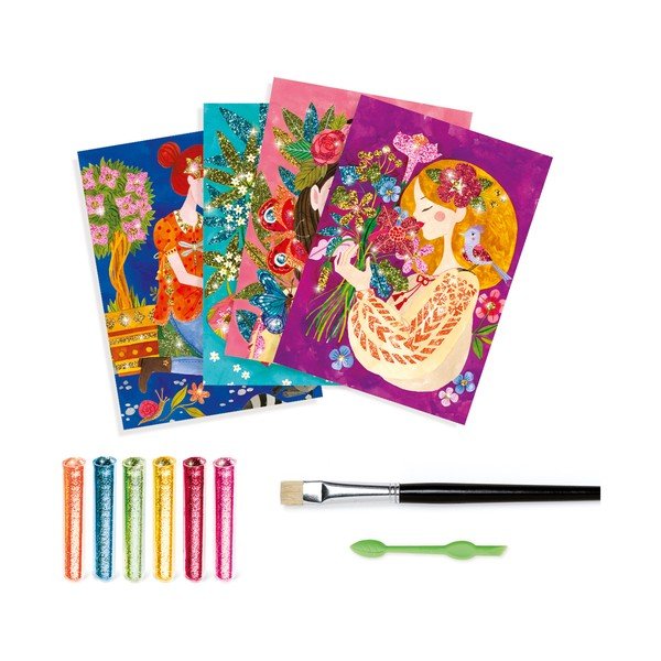 Set artistic Djeco Flower Girls-image-1