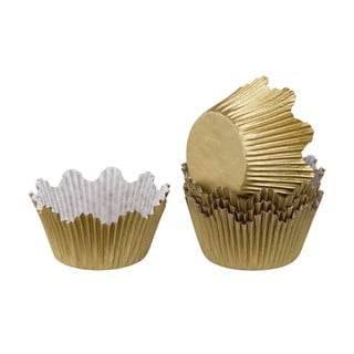Set 60 coșulețe din hârtie pentru copt Dr. Oetker Gold, ø 5,5 cm, auriu