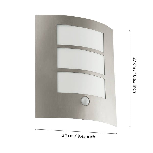 Corp de iluminat pentru exterior de perete (înălțime 26 cm) CITY – EGLO-image-3