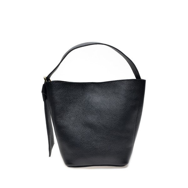 Geantă de mână tote din piele Luisa Vannini, negru
