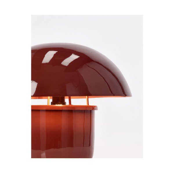 Veioză burgundy din metal cu abajur din metal (înălțime 27 cm) Koppel – Bizzotto-image-2