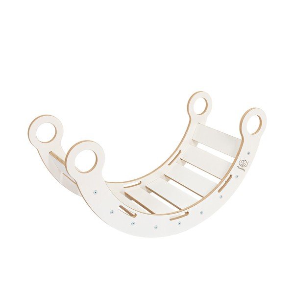 Leagăn alb din lemn de pin 39x75x38 cm Montessori – Meowbaby