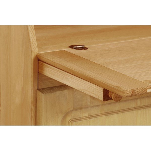 Comodă în culoare naturală înaltă din lemn de pin cu dulap de birou 107x39 cm Mette – Støraa-image-1