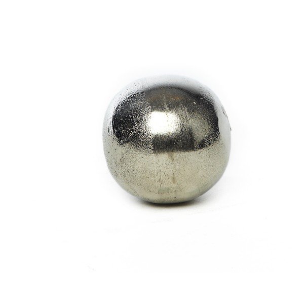 Bilă decorativă Simla Raw, ⌀ 7,5 cm, argintiu