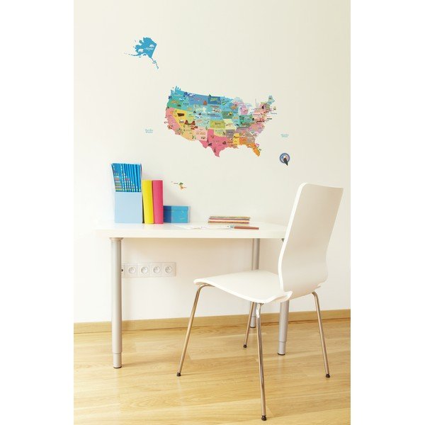 Autocolant hartă USA Ambiance, 50 x 70 cm-image-4