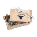 Set 6 tacâmuri pentru friptură în cutie din lemn WMF Cromargan®