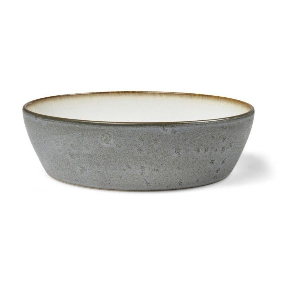 Bol mic alb/verde din gresie Gastro Grey/Cream – Bitz