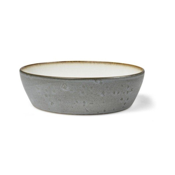 Bol mic alb/verde din gresie Gastro Grey/Cream – Bitz