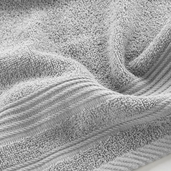 Prosop gri deschis din bumbac din frotir 30x50 cm Tendresse – douceur d'intérieur-image-2