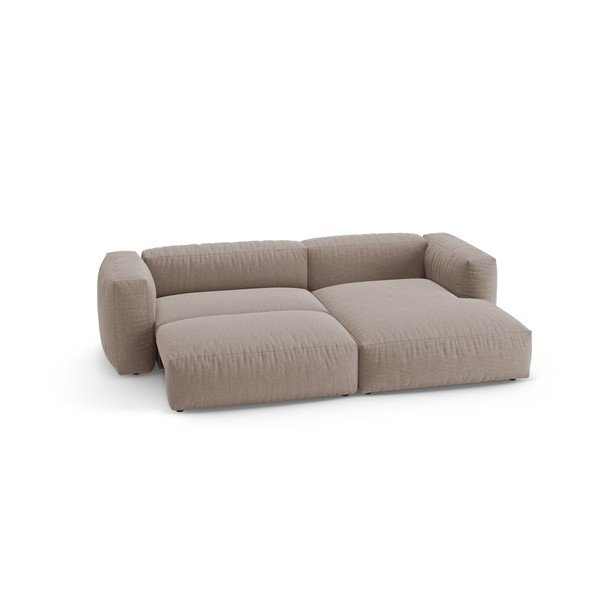 Colțar modular roz deschis extensibil (cu colț pe partea dreaptă/cu șezlong) – Micadoni -image-4