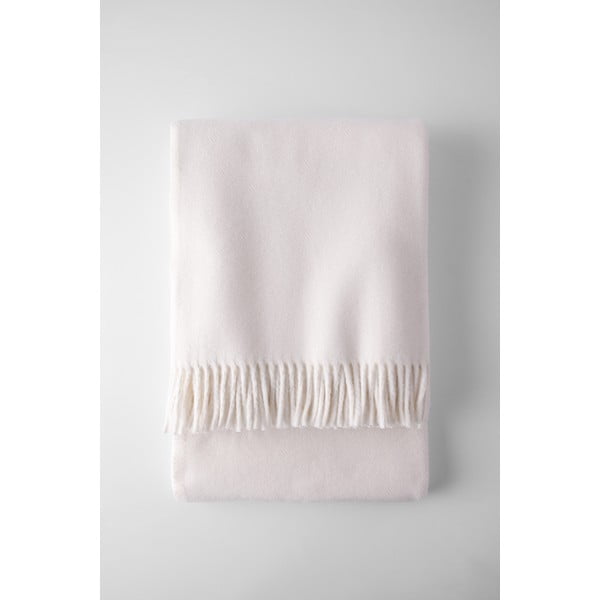 Pled din amestec de bumbac Euromant Basics, 140 x 180 cm, crem