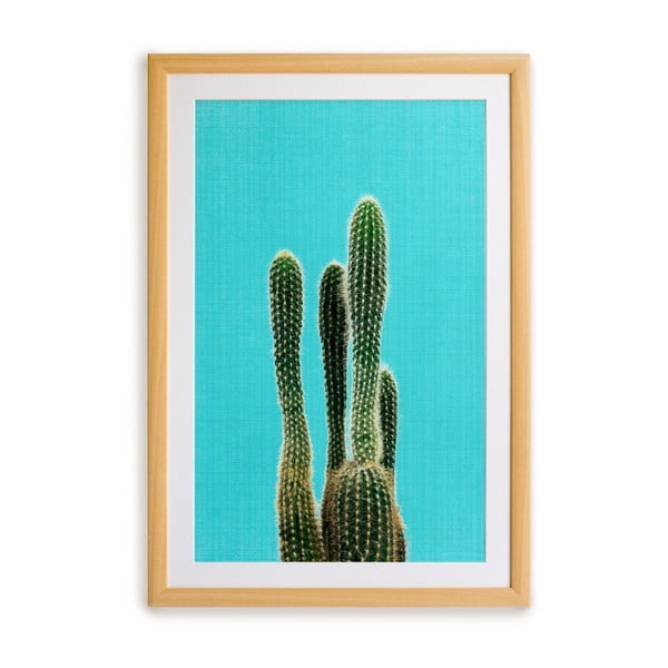 Tablou Really Nice Things Blue Cactus, 40 x 60 cm