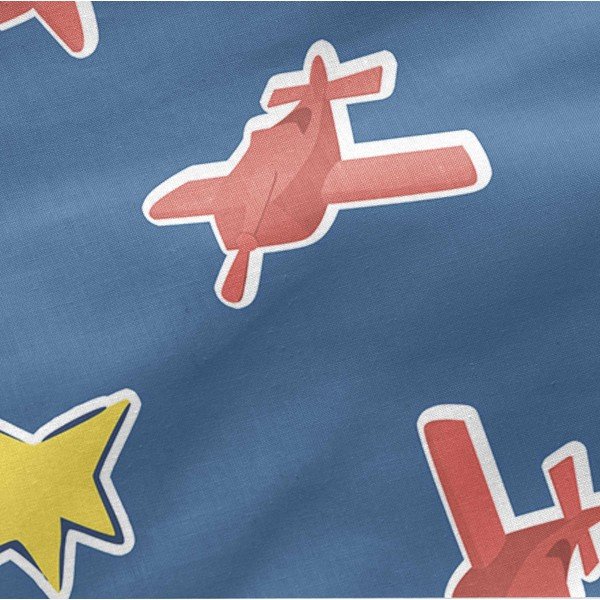 Apărătoare / protecție pentru pătuț 60 cm Son avion – Mr. Fox-image-3