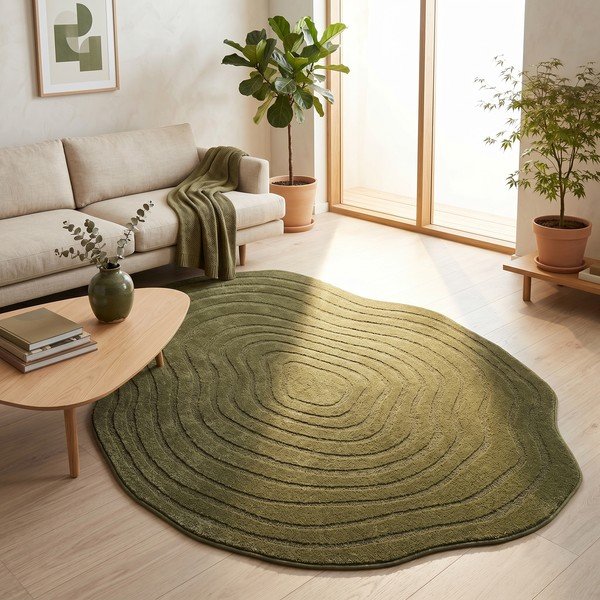 Covor verde închis 160x230 cm Pebble – ESTE-image-2