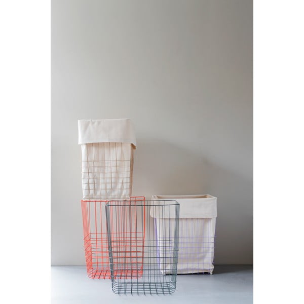 Coș de rufe verde din metal/din material textil 64 l Store-It – Mette Ditmer Denmark-image-4