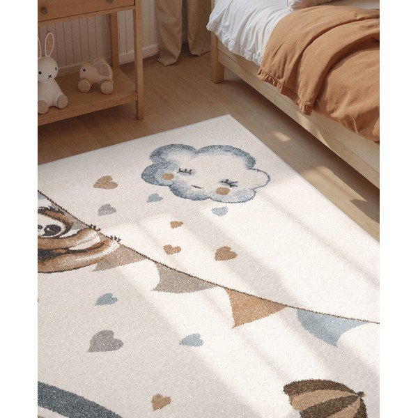 Covor pentru copii crem 120x170 cm Walk like an Elephant Rainy Party – Villeroy&Boch-image-4