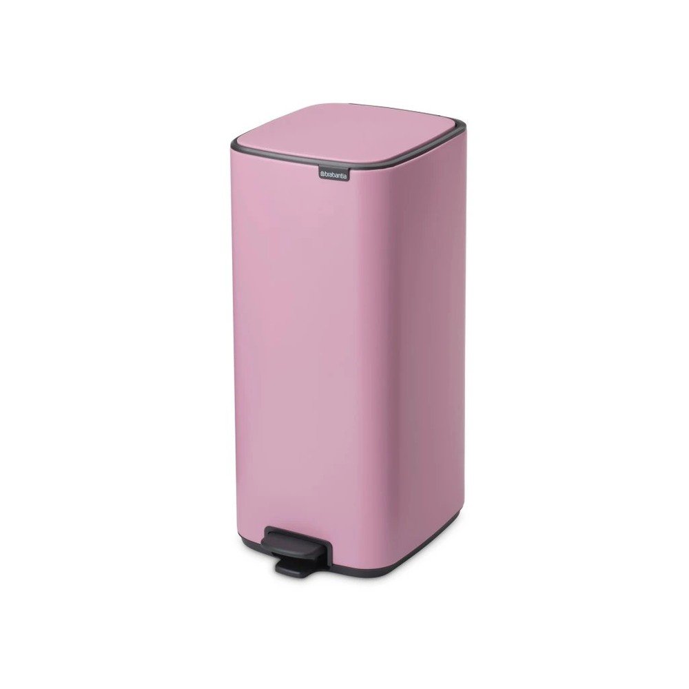 Coș de gunoi roz cu pedală din oțel 30 l Bo – Brabantia