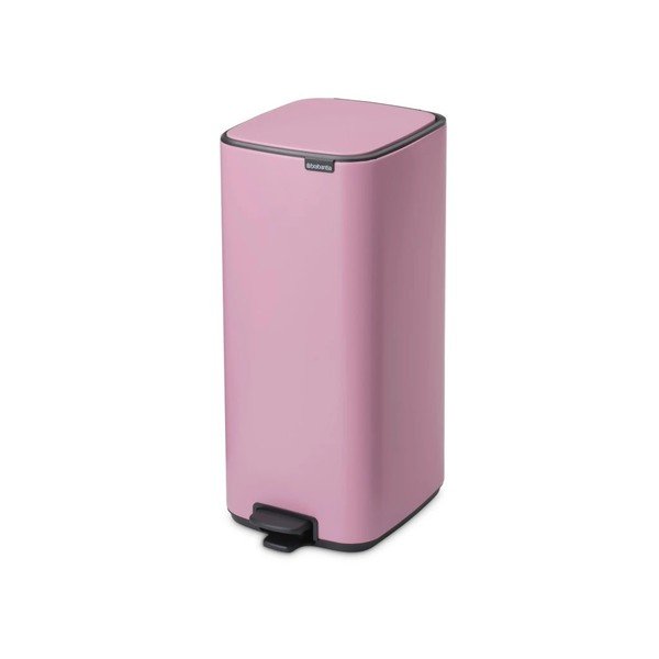 Coș de gunoi roz cu pedală din oțel 30 l Bo – Brabantia