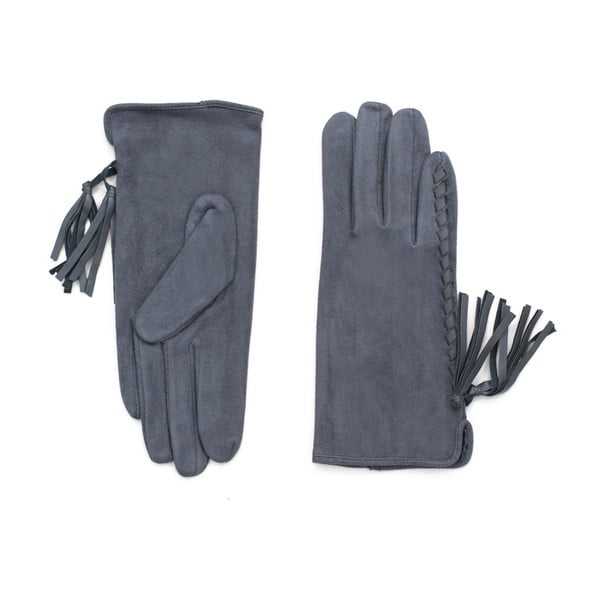 Mănuși negre Tassel