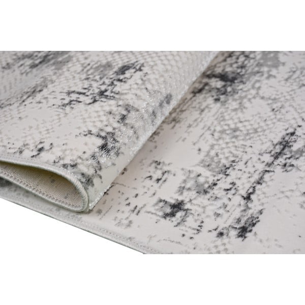 Covor gri/crem lavabil 80x150 cm Gri – Vitaus-image-2