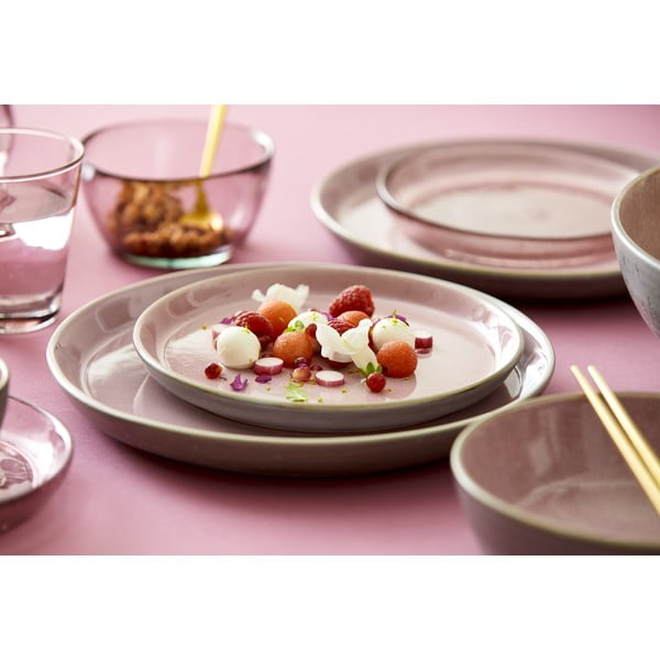 Farfurie roz/gri din gresie ø 27 cm Gastro Grey/Light Pink – Bitz-image-3
