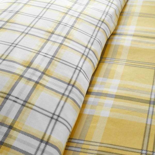 Lenjerie de pat Catherine Lansfield Lausanne, 200 x 200 cm, galben-image-2